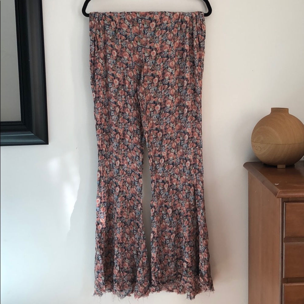 Free People Flared Flower Pants